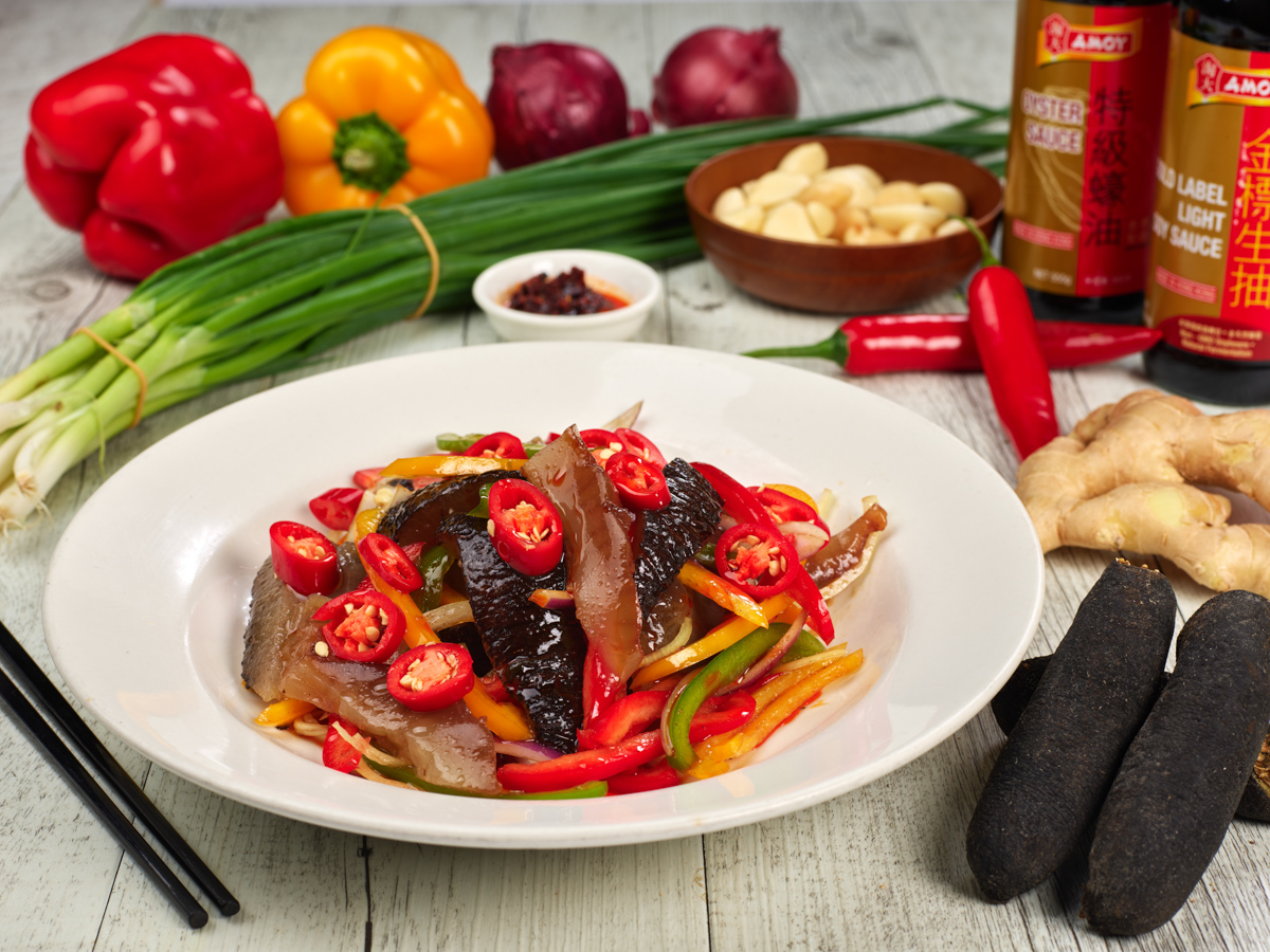 Sea Cucumber with Stir-fried Vegetables