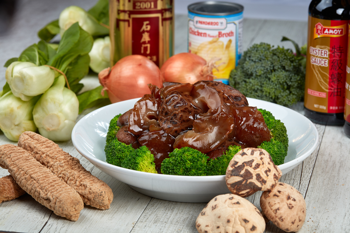 Sea Cucumber with Japanese Shiitake Mushrooms and Vegetable